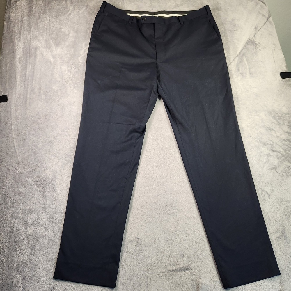 Alton Lane Mens Dress Pants Trousers Navy Blue Tailored Fit 40 x 33 Business
